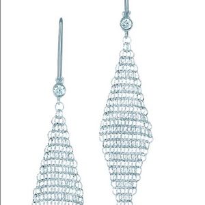 Tiffany & Co. diamond mesh earings
